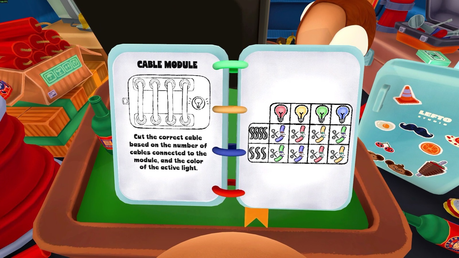 The Cable Module page of the bomb disposal manual